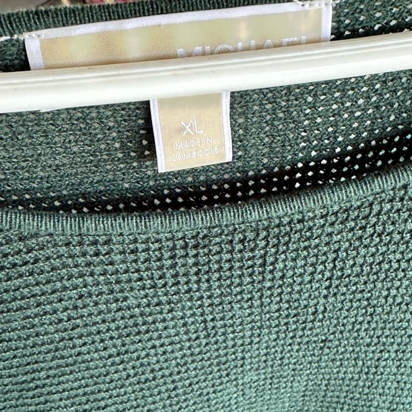Michael Kors Forest Green Sweater with Button Details - Picture 2 of 4